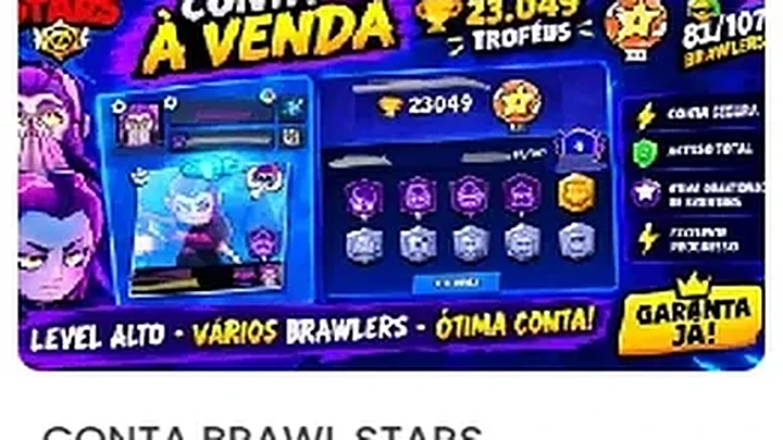 Brawl Stars — Contas com brawlers lendários + gemas