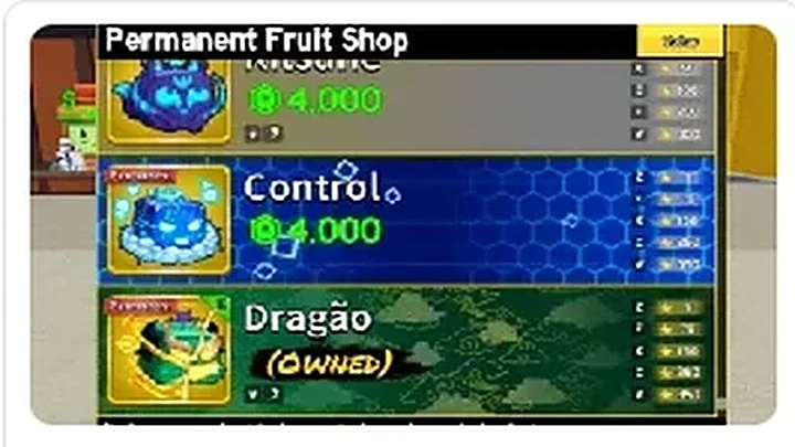 Blox Fruits — Frutas permanentes (loja permanente)