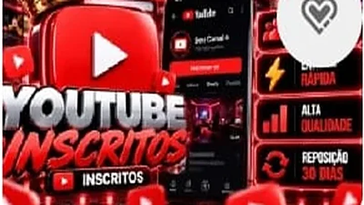Inscritos YouTube — Alta qualidade + reposição 30 dias
